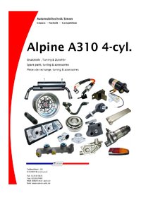 Alpine A310 4-cyl.