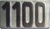 Schriftzug "1100" seitlich Alpine A110