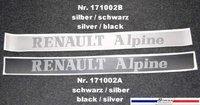 Decal black / silver Alpine A310 V6