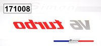 Aufkleber "V6-Turbo" Seitenscheibe Alpine V6-GT-Turbo